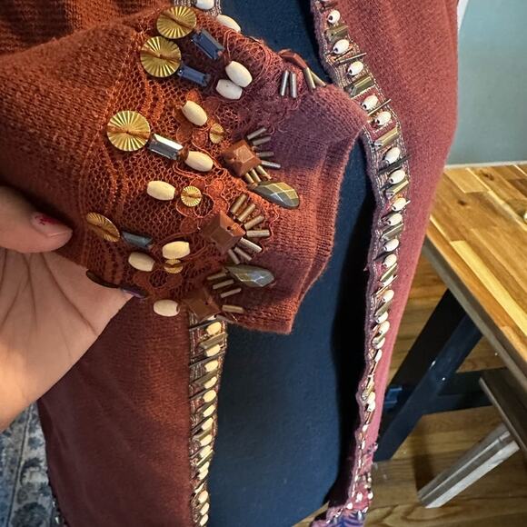 Chicos Petite Embellished Trim-Detail Cardigan - Picture 5 of 8